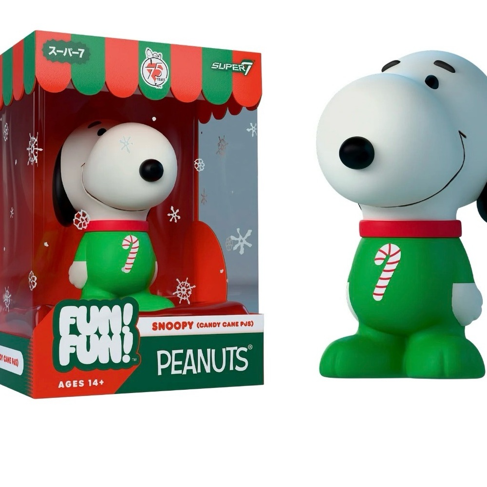 FunFun Peanuts Snoopy Candy Cane Pajamas (one pack) - Picture 5 of 7